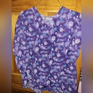 Handmade winter scrub top